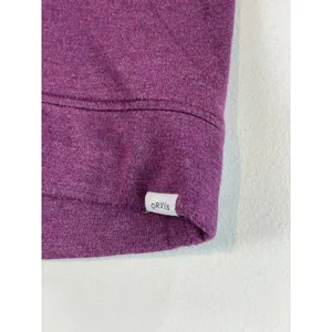Orvis Sweatshirt Size M Plum Purple Crew Neck High Low Hem thumbnail 4