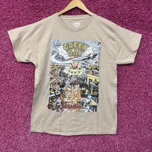 Green Day doookie On Tan T-Shirt XL thumbnail 1