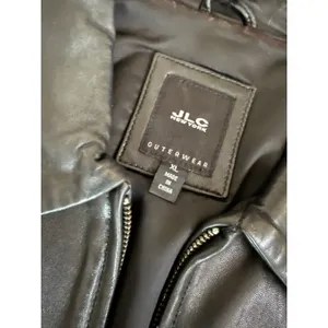 JLC NEW YORK LADIES Black Y2k‎ Soft LEATHER JACKET SIZE XL Minimalist thumbnail 4