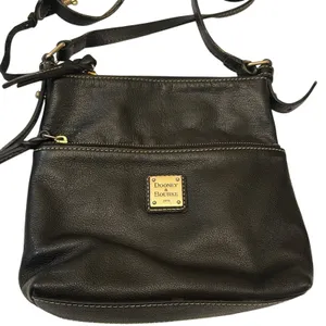 Vintage Black Dooney and Bourke 1975 Pebble Leather Crossbody thumbnail 3