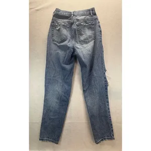 PacSun Ultra High Rise Slim Distressed Straight Leg Jeans Medium Wash 24" waist thumbnail 3