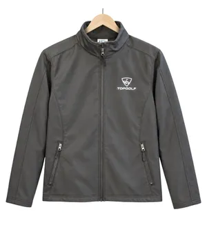 Topgolf Employee Softshell Jacket XL Black Full Zip Mock Neck HPI Direct Men's thumbnail 1