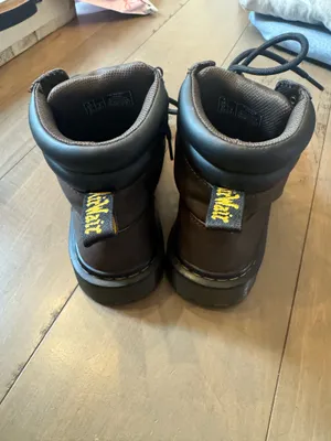 Dr. Martens Size 6 Faora Brown Leather Lace-Up Boots thumbnail 3