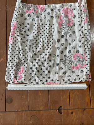 Free People lightweight, reusable cotton-gauze boho tote bag thumbnail 5