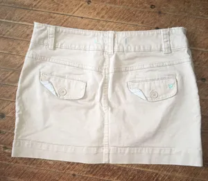 American Eagle tan size 2 Y2K mini skirt thumbnail 3