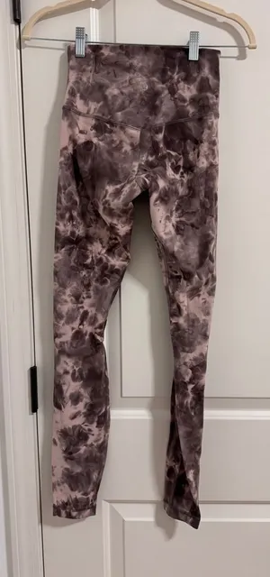lululemon athletica Mauve & Purple Tie-Dye Leggings thumbnail 1