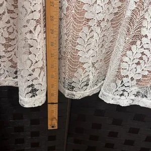 NWT Lulus All‎ of My Heart White Lace Skater Dress Small Bride Cocktail Grad thumbnail 9