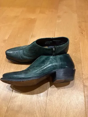 Sonora Quinn women’s Ankle Boots shoes leather zip western green sz 8.5 thumbnail 3