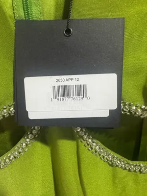Mac Duggal Plunge Neck Puff Sleeve Cut Out Gown thumbnail 6