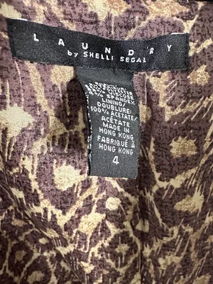 Laundry By Shelli Segal Black Lace-Up Back Blazer thumbnail 3