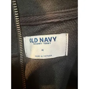 Old Navy SoComfy Oversized Logo Half-Zip Sweatshirt Gray Sz M NWT thumbnail 3
