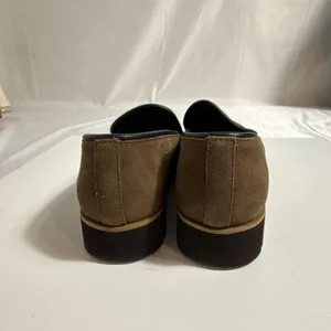 Donald Pliner Eclipse Shoes Womens 8M Tan Slip-On Suede Loafer Rubber Sole thumbnail 8