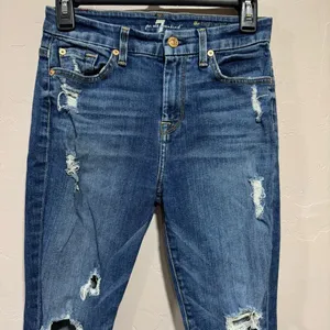 7 for all mankind the high waist ankle skinny jeans size 26 thumbnail 2