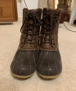 Duck Boots Brown Size 9 thumbnail 2