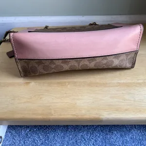 COACH Parker 30585 Pink C Logo Canvas Leather Shoulder Crossbody‎ Bag thumbnail 11