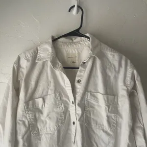 American Eagle S White Cotton Denim Western Embroidered Jacket Coastal Cowgirl‎ thumbnail 4