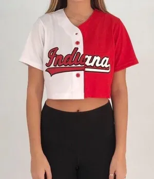 Jersey Boy Apparel Women’s Indiana Cropped Jersey Size M thumbnail 1