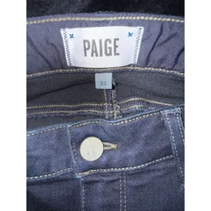 Paige Denim Skyline Skinny Mid Rise Dark Wash Non Ripped Jeans Sz 31 #765 thumbnail 5