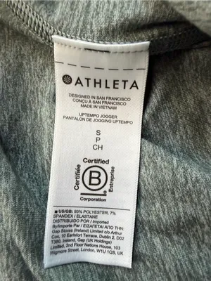 Athleta Uptempo Jogger Green Heather Soft Stretch Pants Size S thumbnail 4
