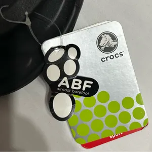 Crocs Women’s Black Moulded Flip Flops‎ Size w4 Comfort thumbnail 2