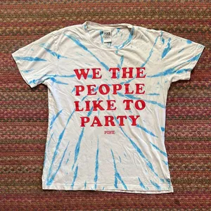 Vs Pink Fourth Of July Party Patriotic Tee Red White Blue thumbnail 1