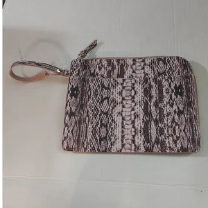 Pink Faux Crocodile Wristlet Accessory Casual Animal Print Boho Rocker Party thumbnail 2