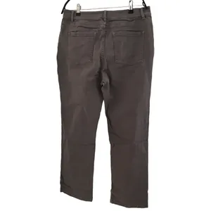 LL Bean Classic Fit Women's High rise Dark Olive Jeans Size 12 Waist 16 1/2 Hip 19 Rise 11 Thigh 11 Inseam 30 Leg Opening 8 Knee 8 These classic fit high rise jeans from L.L. Bean are a size 12 with a 30 inch inseam and a waist size of 33 inches. The olive color and solid pattern make these perfect for any season - winter, summer, fall, or spring. The 5-pocket design includes a button and zip closure and the fabric is 98% cotton and 2% elastane for a comfortable fit. These jeans are machine washable and are not handmade. thumbnail 2