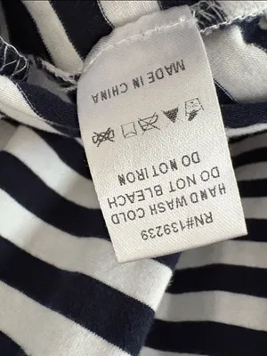 Pomander Place Tuckernuck Women's Navy Striped Zoe Mini Tee Dress T-Shirt Size S thumbnail 10
