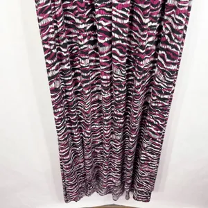Daisy Fuentes Plus Size 3X Maxi Dress Black Pink‎ Color Block Sleeveless 789 thumbnail 2