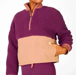 Fabletics Mallory Fleece colorblock Pullover size L thumbnail 1