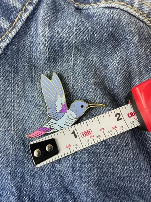 Humming Bird Enamel Pin Multiple thumbnail 2
