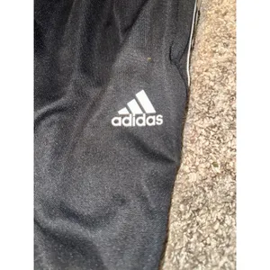 Adidas Womens Black White Logo Tape Ankle Zip Tapered Track Pants XS thumbnail 4
