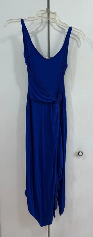 Blue Knot-Front Sleeveless Dress - Unbranded thumbnail 1