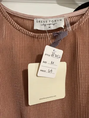 NWT Dress Forum Ribbed Two-Piece Wide-Leg Set in Dusty Rose thumbnail 2