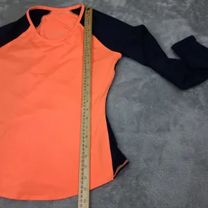Athleta Running Wild Mix Crew, Cosmic Orange‎ Dress Blue, Size Small thumbnail 5