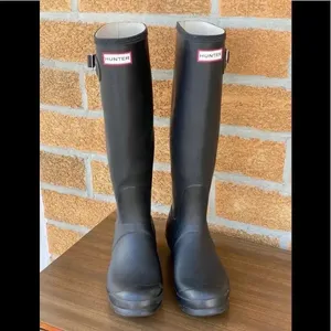 Hunter original stripe tall boots sz 8 thumbnail 2