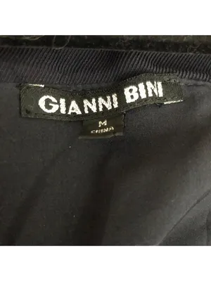 Gianni Bini Navy Blue Sleeveless Sheath Dress With Draped Neckline Size M thumbnail 3