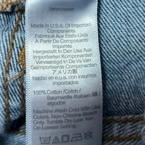 Madewell The Slouchy Boy Jean Blue Denim Straight Leg Medium Wash Jeans Size 23 thumbnail 6