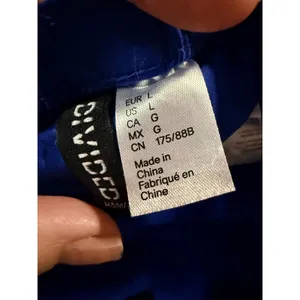 H&M Divided Womens‎ L Blue Cotton Parachute balloon Cargo Pants Baggy Joggers thumbnail 7