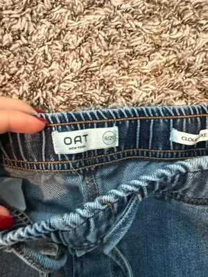 Oat Barrel Jeans Blue Size 8 thumbnail 2