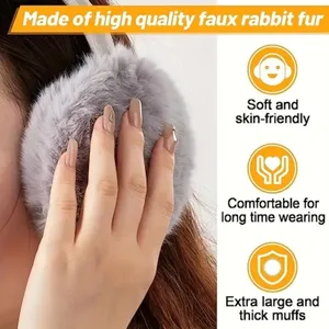 Winter Fluffy Comfortable Adjustable Earmuffs thumbnail 7