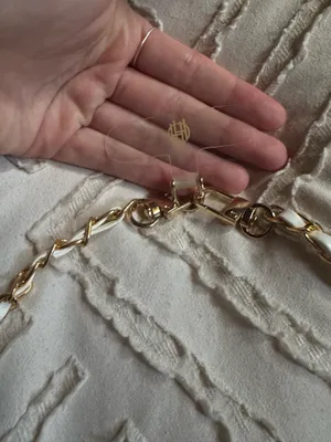 Phone/handbag crossbody strap Gold thumbnail 2