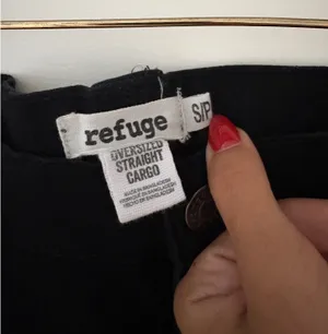 Refuge Oversize High-rise Black Cargo Pants  thumbnail 5