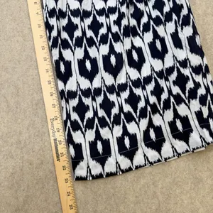 LOFT Beach Jumpsuit Women XL Petite Blue White Ikat Boho Coastal Summer Wide Leg thumbnail 7