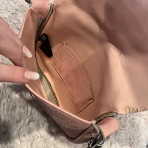 Harley Davidson Small Light Pink Leather Bag Pouch Purse No Strap Biker See Pics thumbnail 8