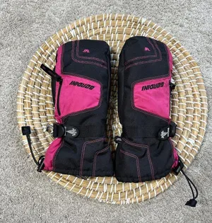 Gordini Women’s Juniors Standard Ultra DriMax Gauntlet Mitten Ski Black Pink M thumbnail 1