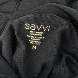 Savvi Full Zip Jacket Sweatshirt‎ Black Size Medium thumbnail 6
