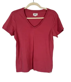 Pact Pink Organic Cotton Tee Shirt Womens S Casual Beachy Natural Fibers Top thumbnail 1