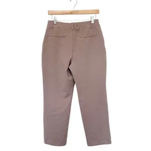 Quince Tan Ultra Stretch Ponte Straight Leg Pants Sz M thumbnail 5