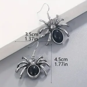 1 Pair Of Gothic Style Drop Earrings Horror Spider‎ Design thumbnail 9